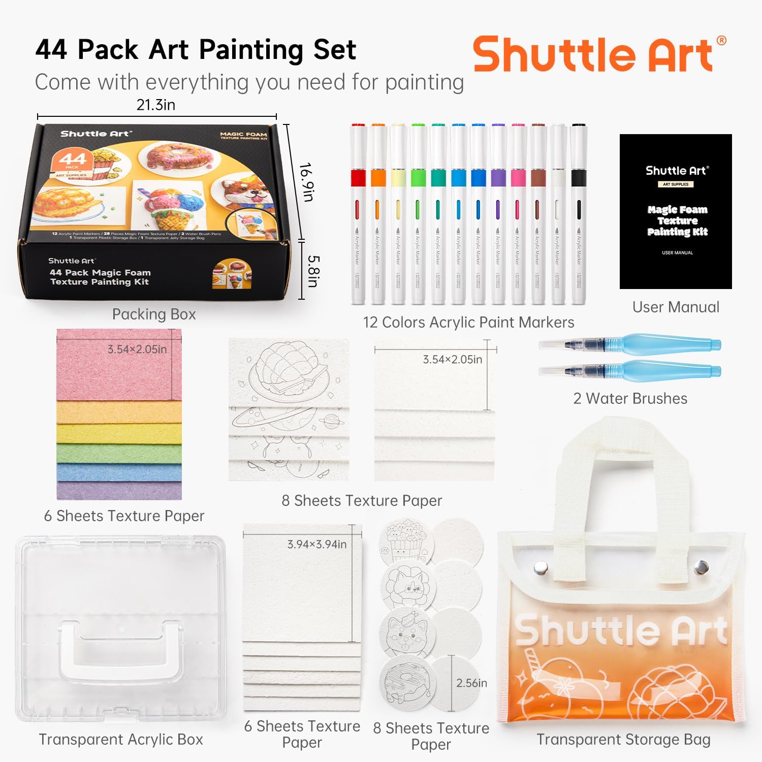Detalle de Shuttle Art Magic 3D texture kit 44 pcs
