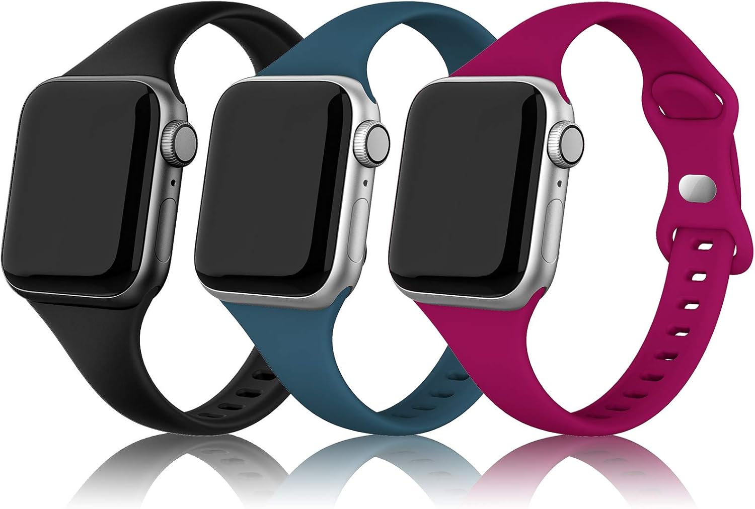 Thumbnail 6 de PARMPH Silicone Bands 3-Pack for Apple Watch