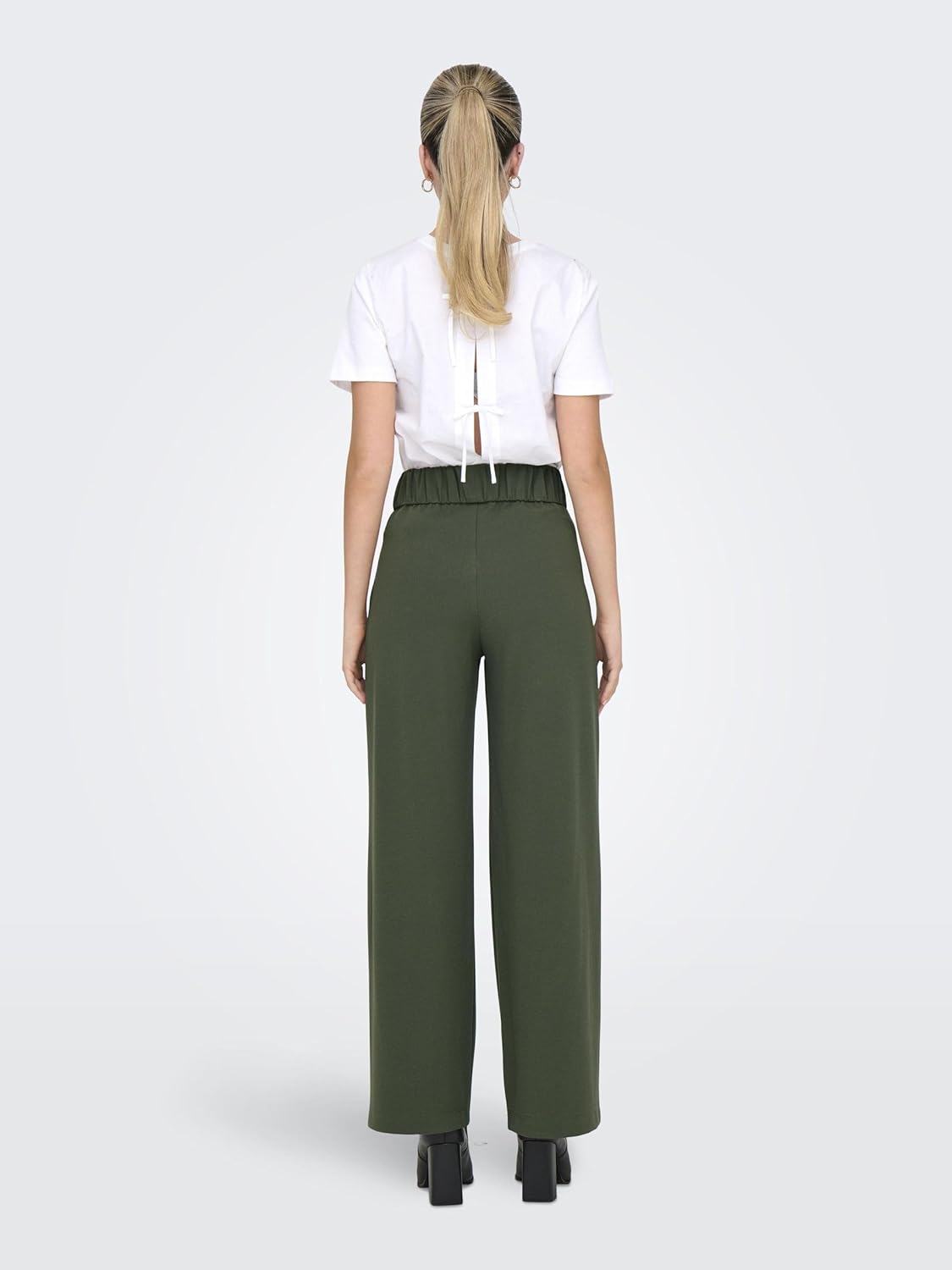 Thumbnail 2 de JdY Damen Marlene Hose „GEGGO“ – weite Schlupf-Stoffhose mit Jersey, Wide-Leg und recyceltem Polyester