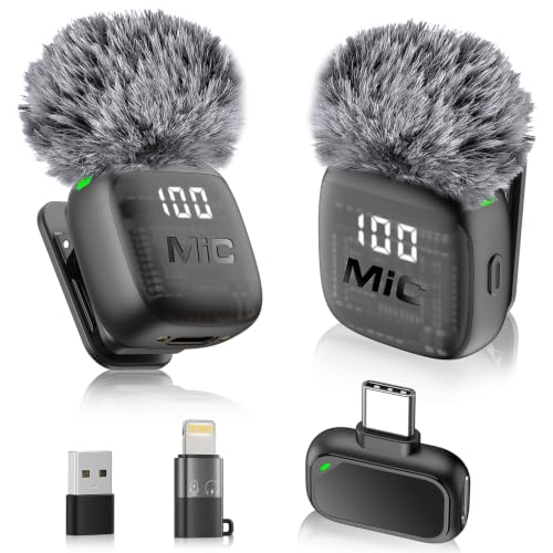 Detalle de RICCHI Mini Wireless Lavalier Microphone for iPhone and More