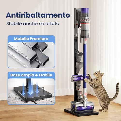 Thumbnail 4 de Pickpiff Supporto per Aspirapolvere Dyson: Stazione autoportante compatibile con V15–Gen5, salvaspazio e senza foratura