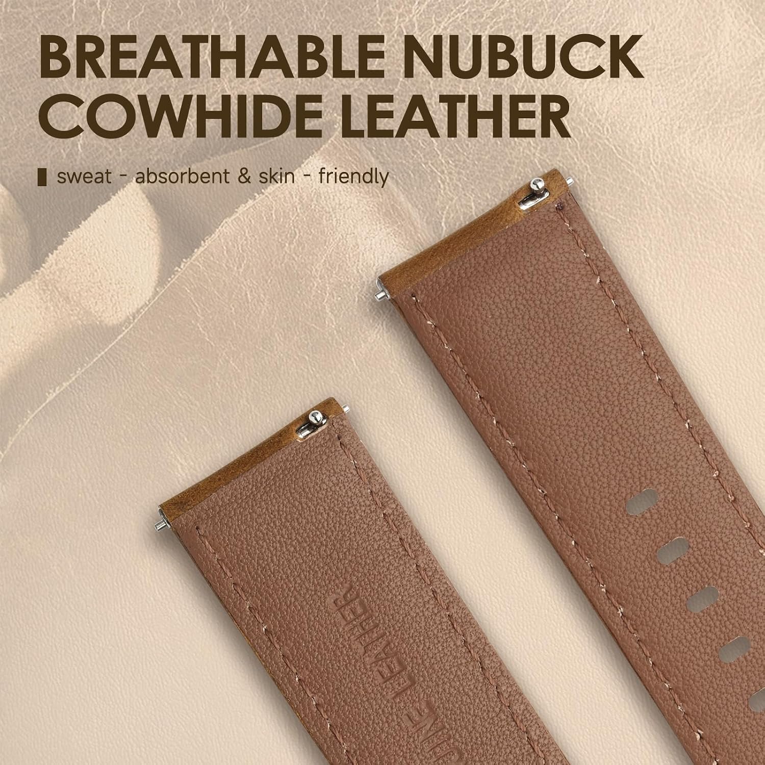 Thumbnail 4 de Tuocal 22mm Genuine Leather Strap for Galaxy Watch 3