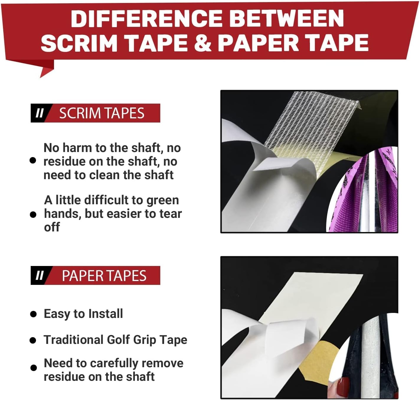 Thumbnail 2 de EAGLE WORK Golf Grip Kit Regripping Kit