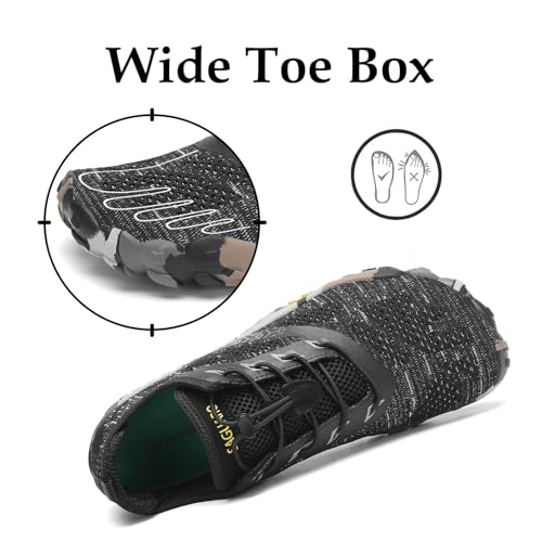 Detalle de SAGUARO Zapatillas Barefoot para Hombre y Mujer – Minimalistas para Deportes Acuáticos (Negro, 38 EU)