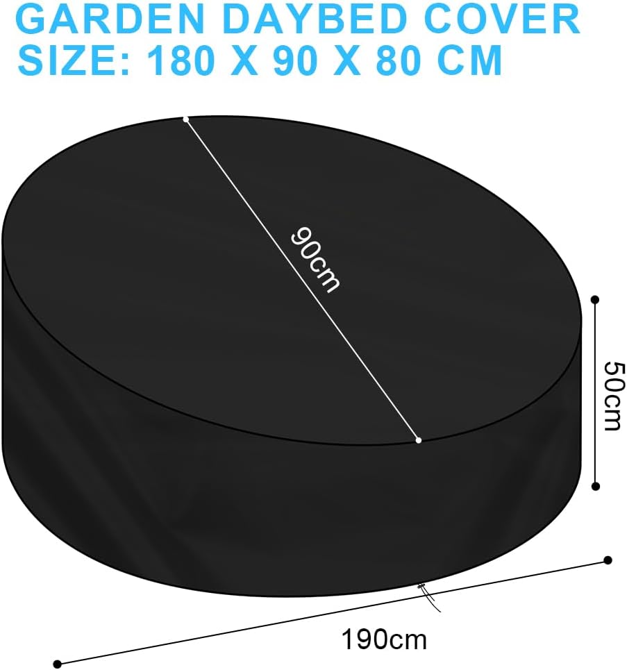 Detalle 2 de AOOWU Redonda funda para sofá cama 190x90x50 cm
