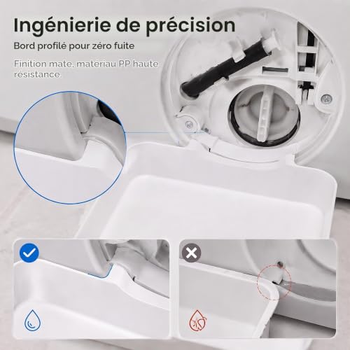 Detalle 2 de Bac de Vidange pour Lave-Linge, Lot de 2 – Aosyax