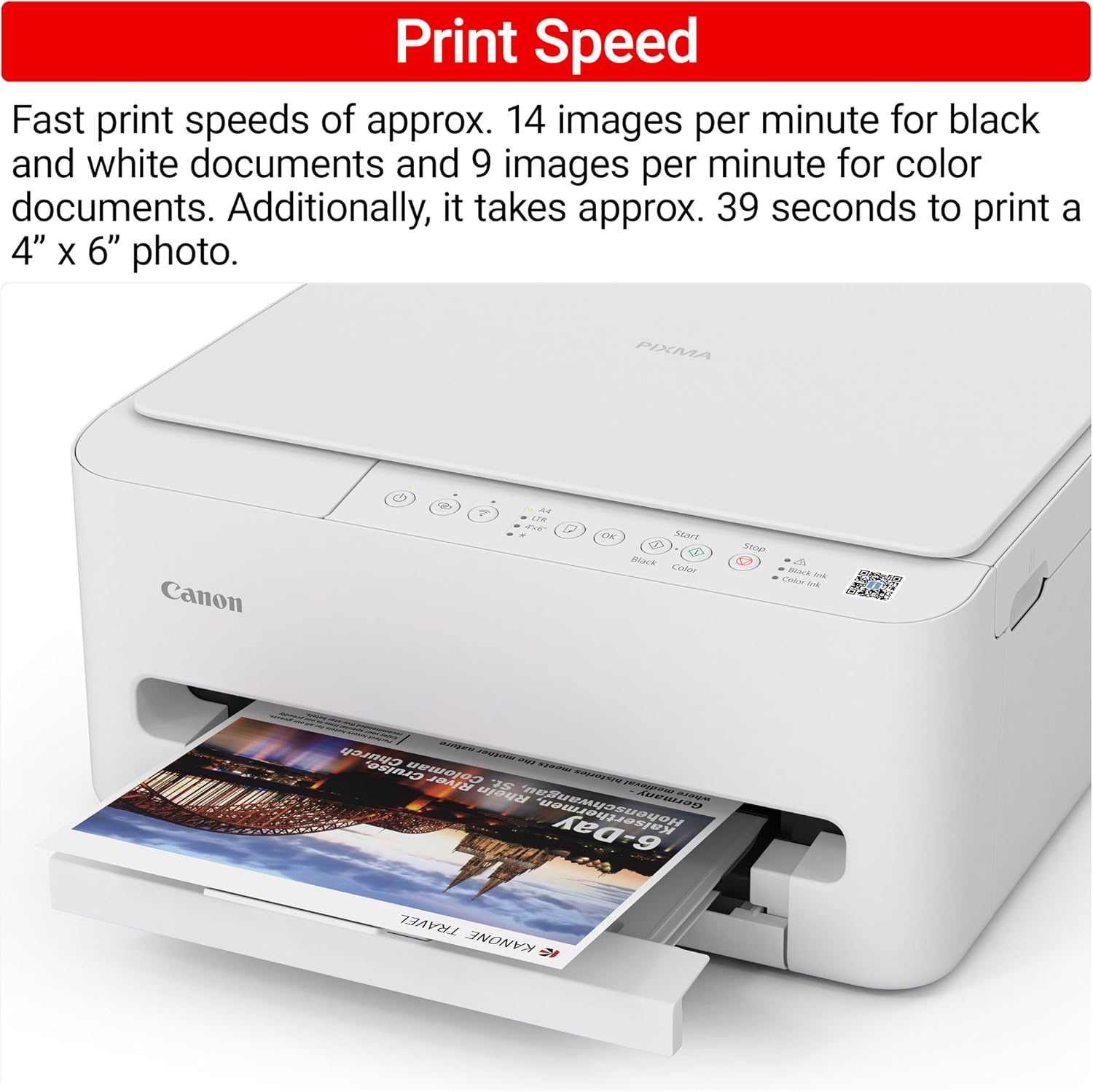 Thumbnail 5 de Canon PIXMA TS4320 Wireless Color Inkjet Printer
