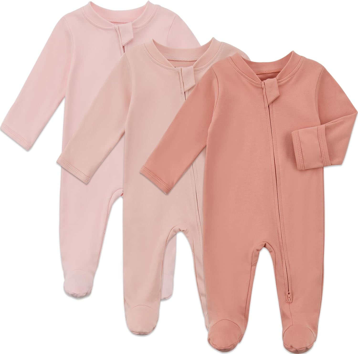 Detalle de Aablexema Baby Footie Pajamas in Organic Cotton