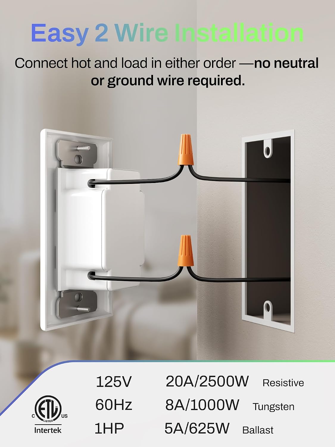 Detalle 1 de BN-LINK BND-60/U48 Bathroom Fan Timer Switch, 60-Minute Mechanical Countdown