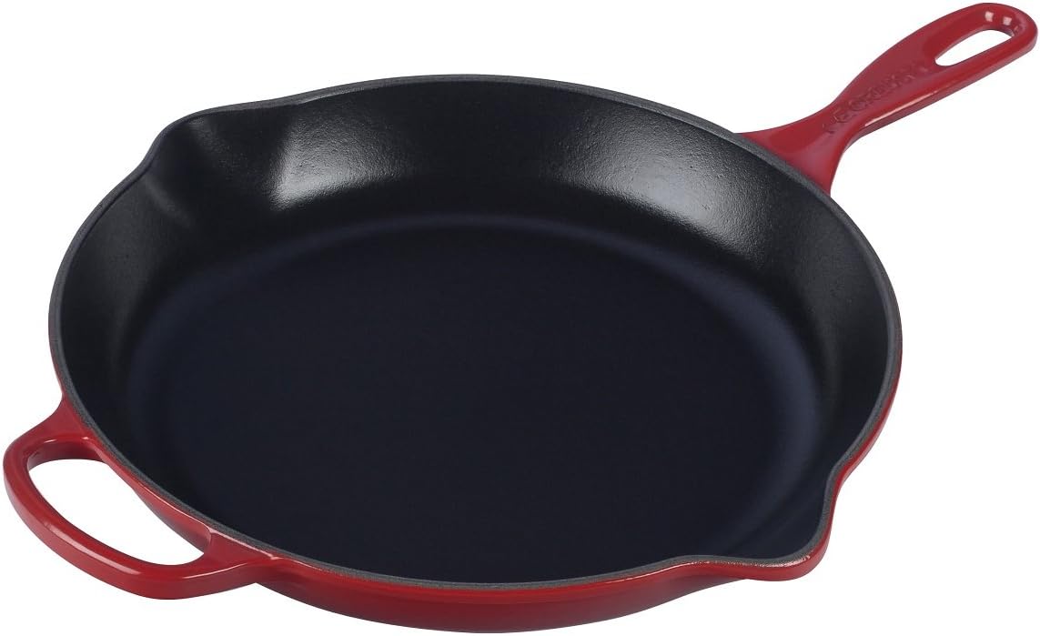 Thumbnail 6 de LE CREUSET Signature Enamelled Cast Iron Skillet with Helper Handle, 23 cm, Cerise