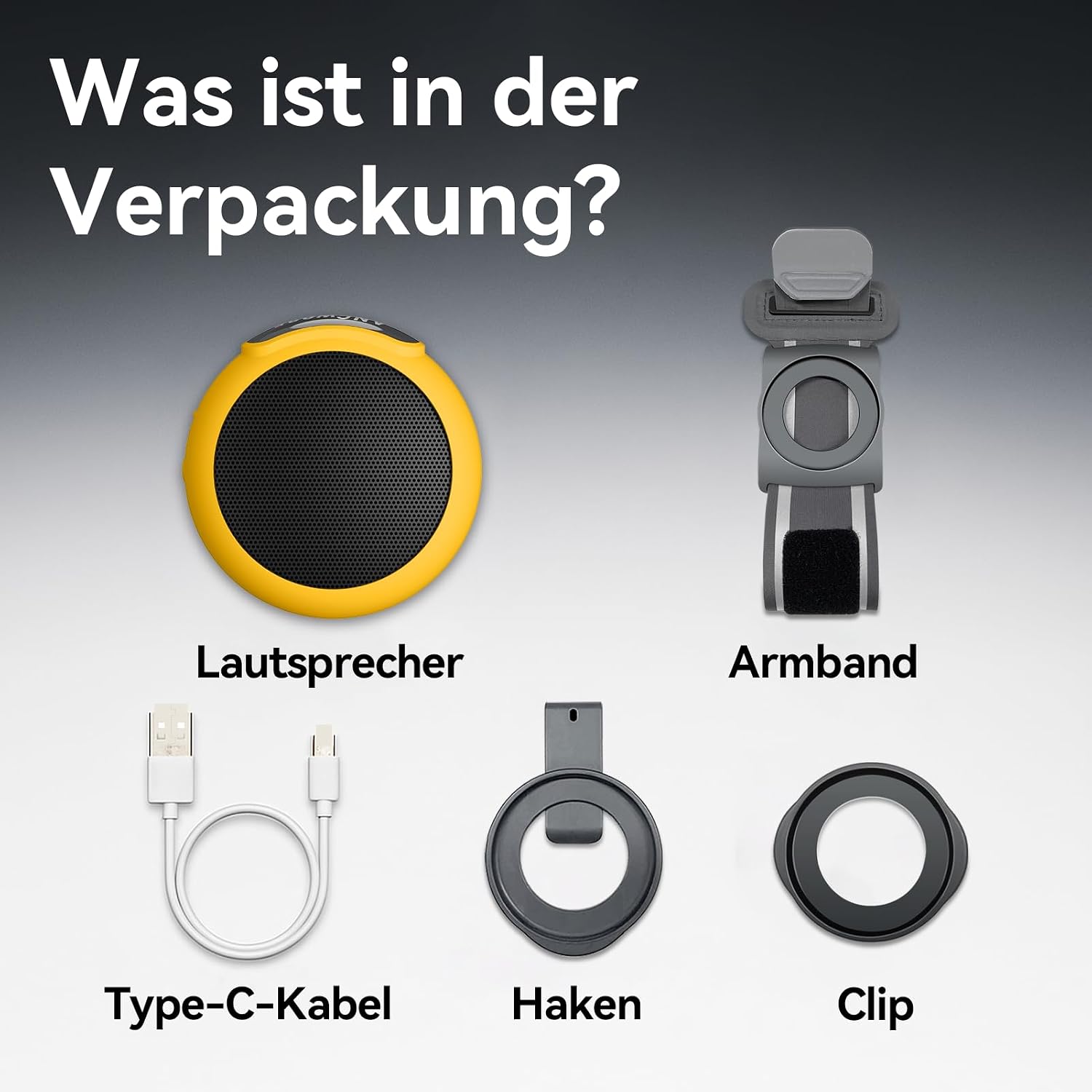 Thumbnail 6 de ANCwear Tragbarer Bluetooth 5.3 Mini-Lautsprecher mit Mikrofon – Neuartige Wearable-Lösung für Sport und Alltag
