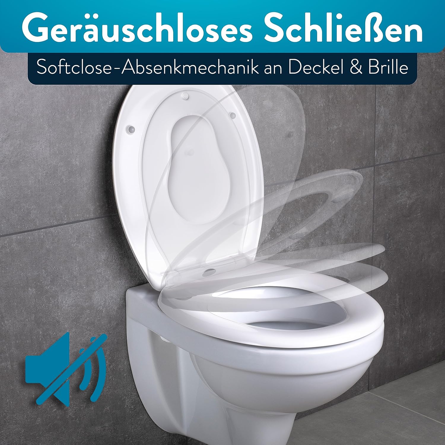 Thumbnail 4 de BENKSTEIN Toilettendeckel für Kinder mit Absenkautomatik – antibakteriell, Schnelllösung und abnehmbarer Kindersitz