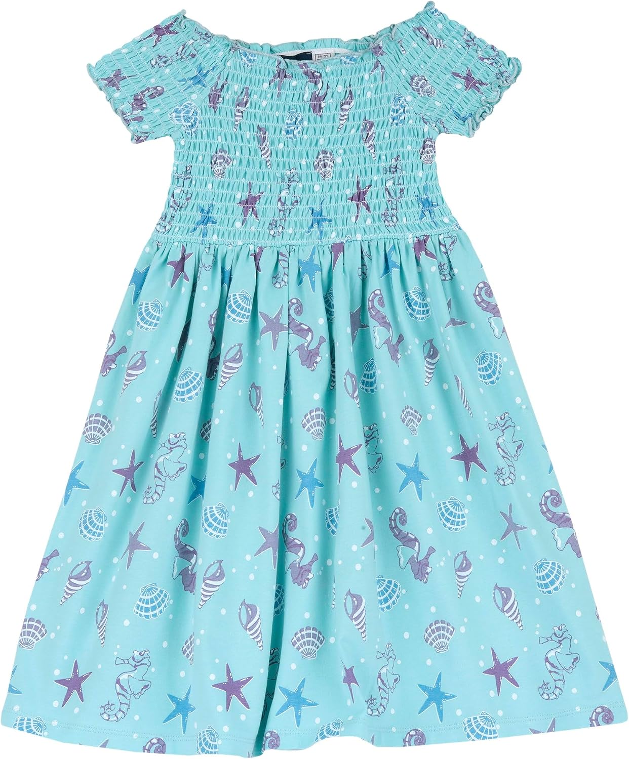 Detalle 2 de Vestito Bambina Chicco a Maniche Corte in Cotone Leggero – Designed in Italy
