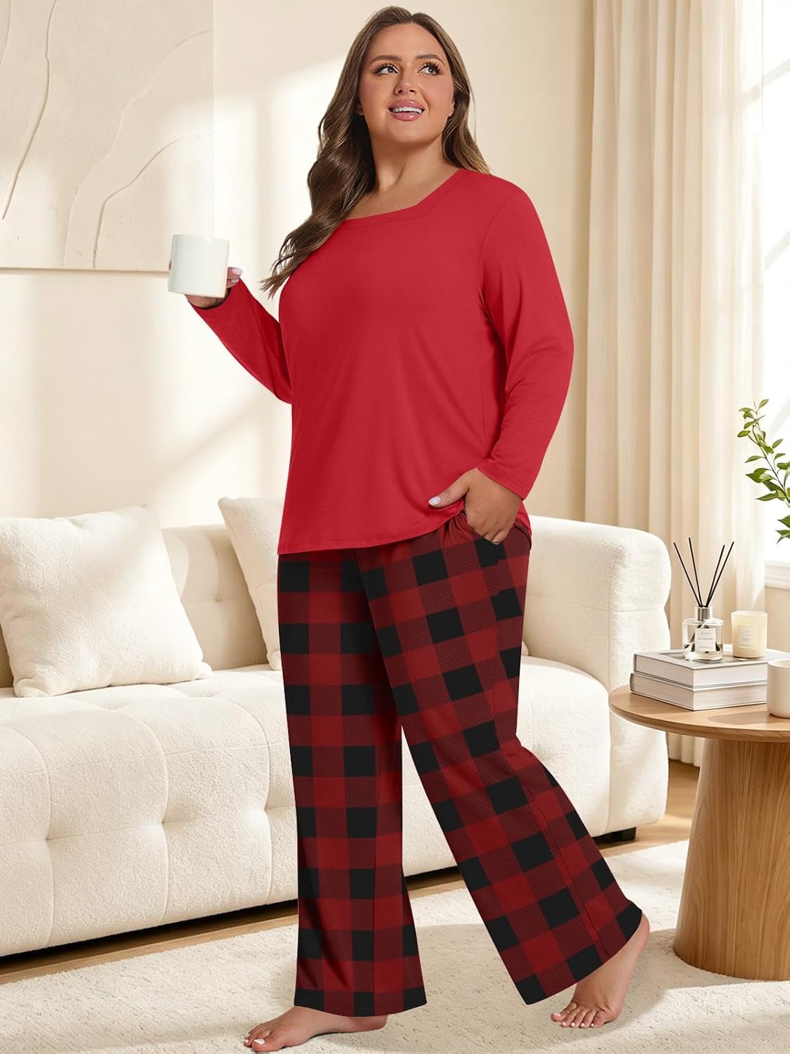 Thumbnail 1 de HOTGIFT Women's Pajama Set 95% Rayon