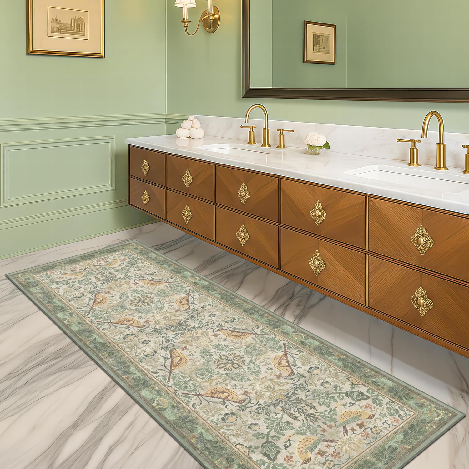 Detalle de Hazo Haus Bathroom Runner Rug 2x6