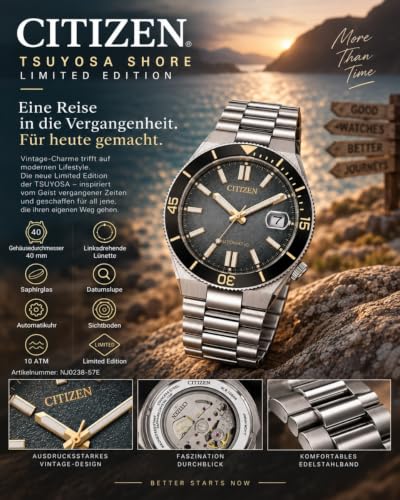 Thumbnail 5 de Citizen NJ0238-57E Tsuyosa Shore Limited Automatikuhr Herren 40 mm