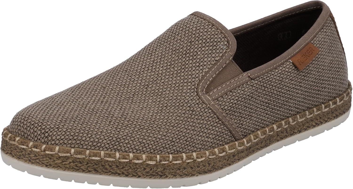 Detalle de Rieker Herren Slip-On Sneaker B5265 – bequeme, slip-in Halbschuhe