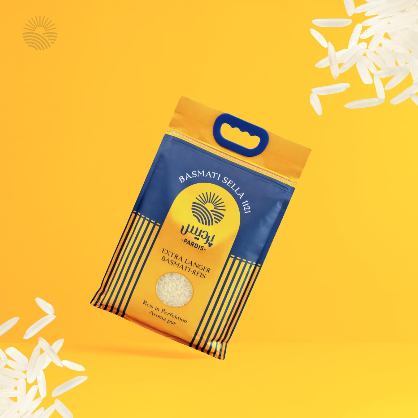 Detalle de Pardis Basmati Reis 4,5 kg – Premium Extra Langkorn, aromatisch & duftend, wiederverschließbarer Beutel