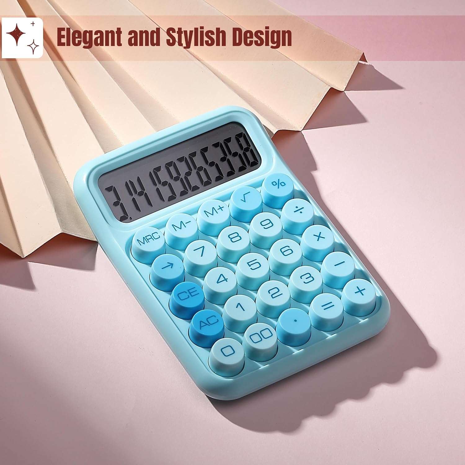 Detalle de Mr. Pen Mechanical Calculator, 12-Digit Display