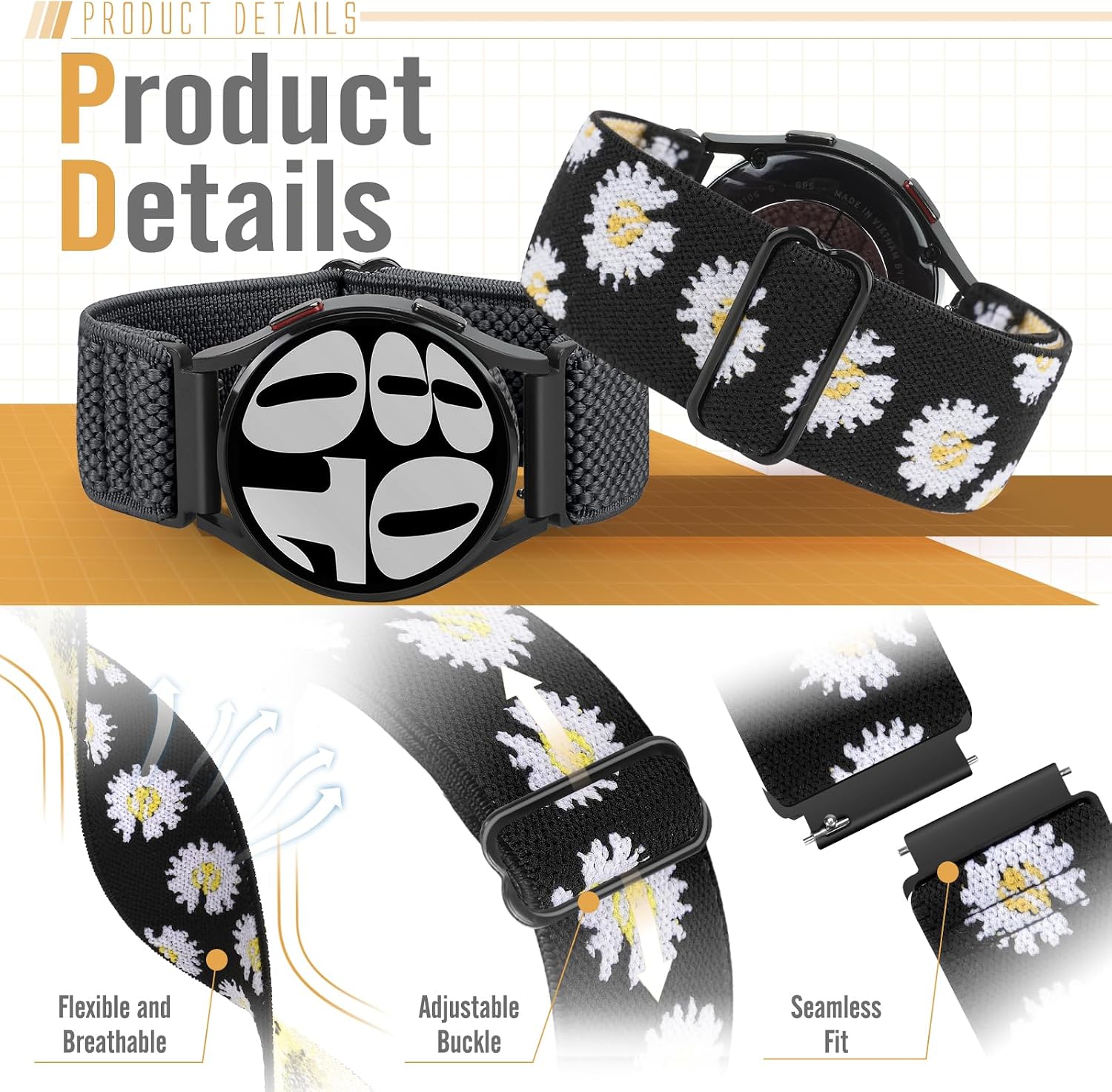 Thumbnail 2 de Quick release watch strap 20mm elastic