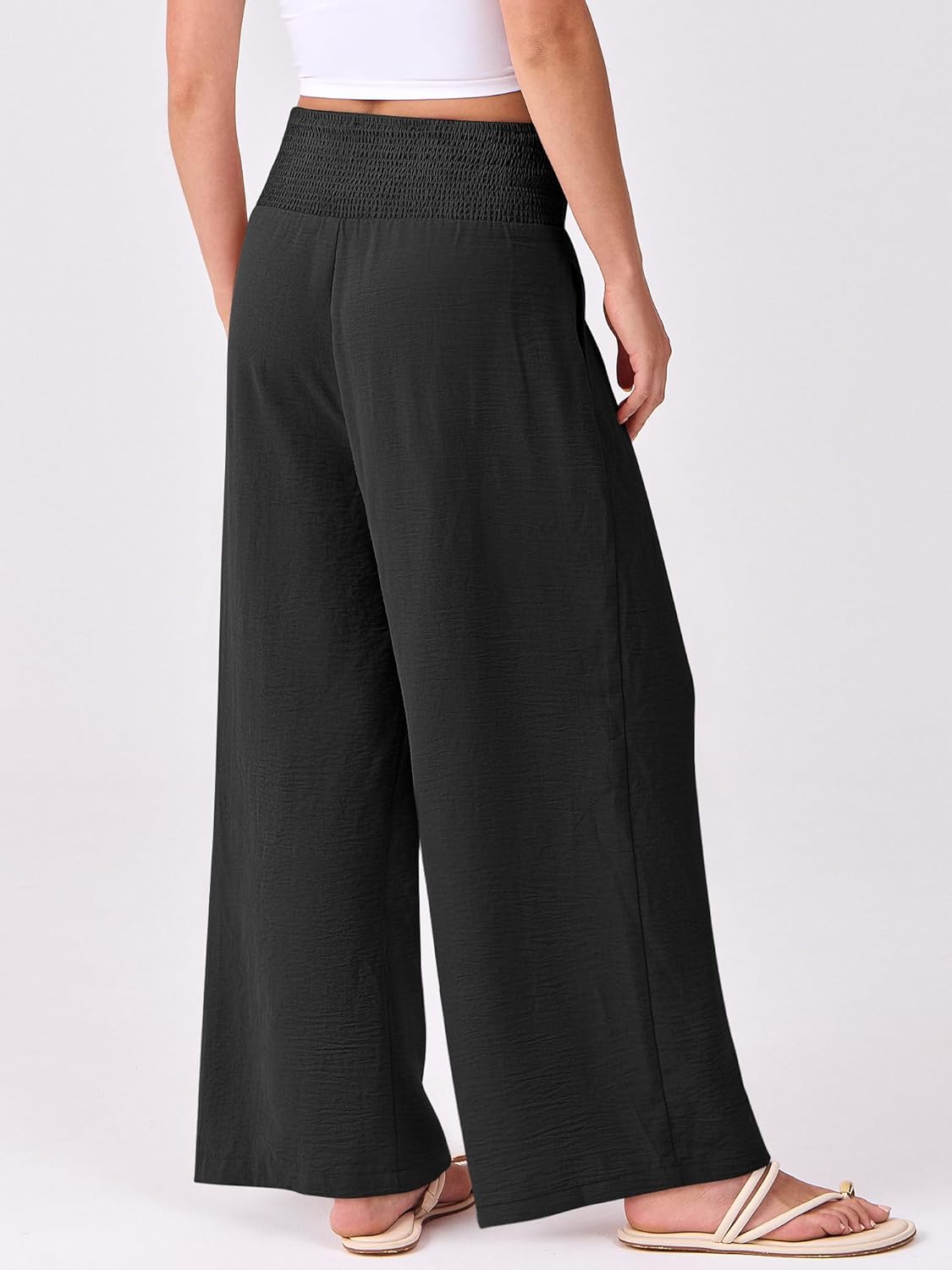 Thumbnail 3 de ANRABESS Women Palazzo Pants: Flowy, High-Waist Comfort for Summer & Vacation