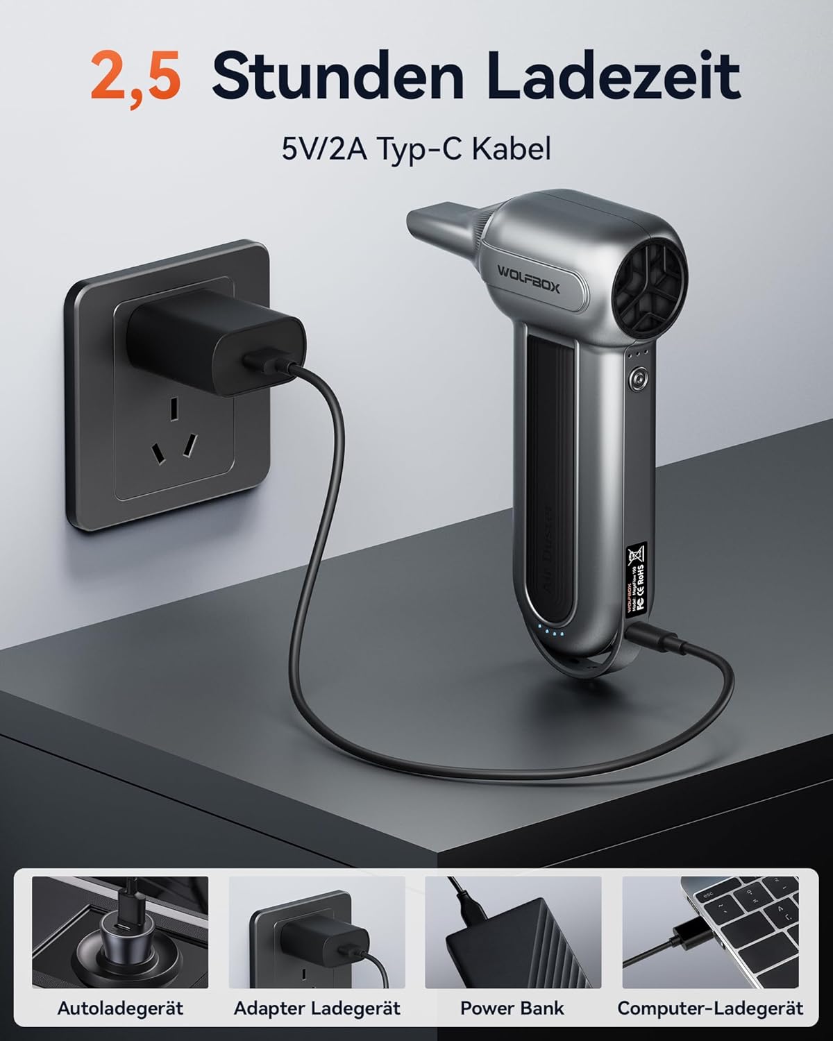 Thumbnail 6 de WOLFBOX MF100 150.000 U/min LuftgeblĂ€se đ§č