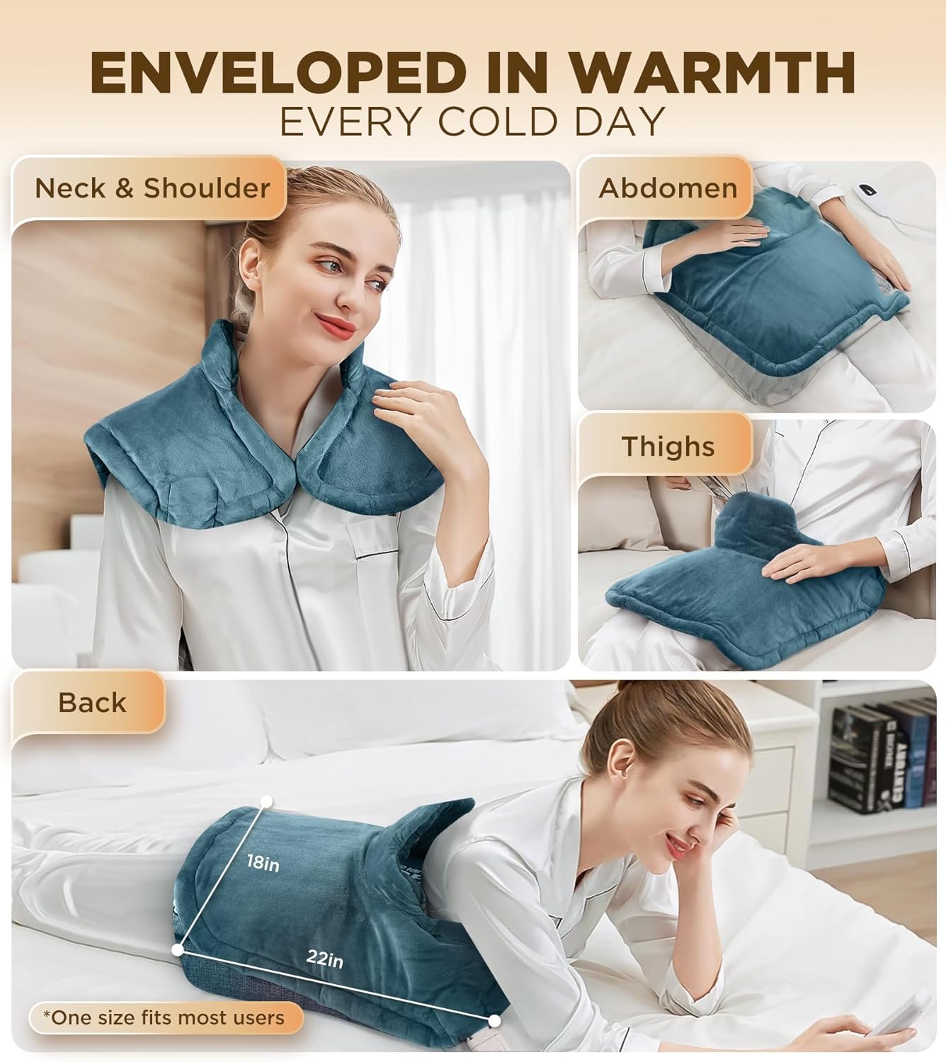 Detalle de Neck and shoulder heat pad 6 heat modes