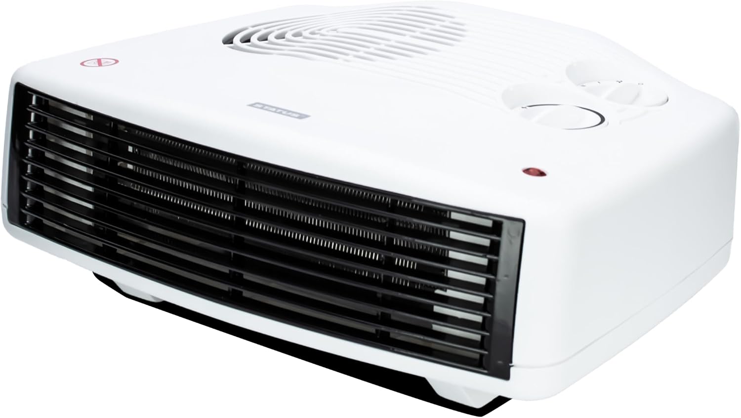 STATUS Flat Fan Heater 3000W (3 kW) Portable Indoor Radiator, White, 2 Heat Settings & Thermostat Control