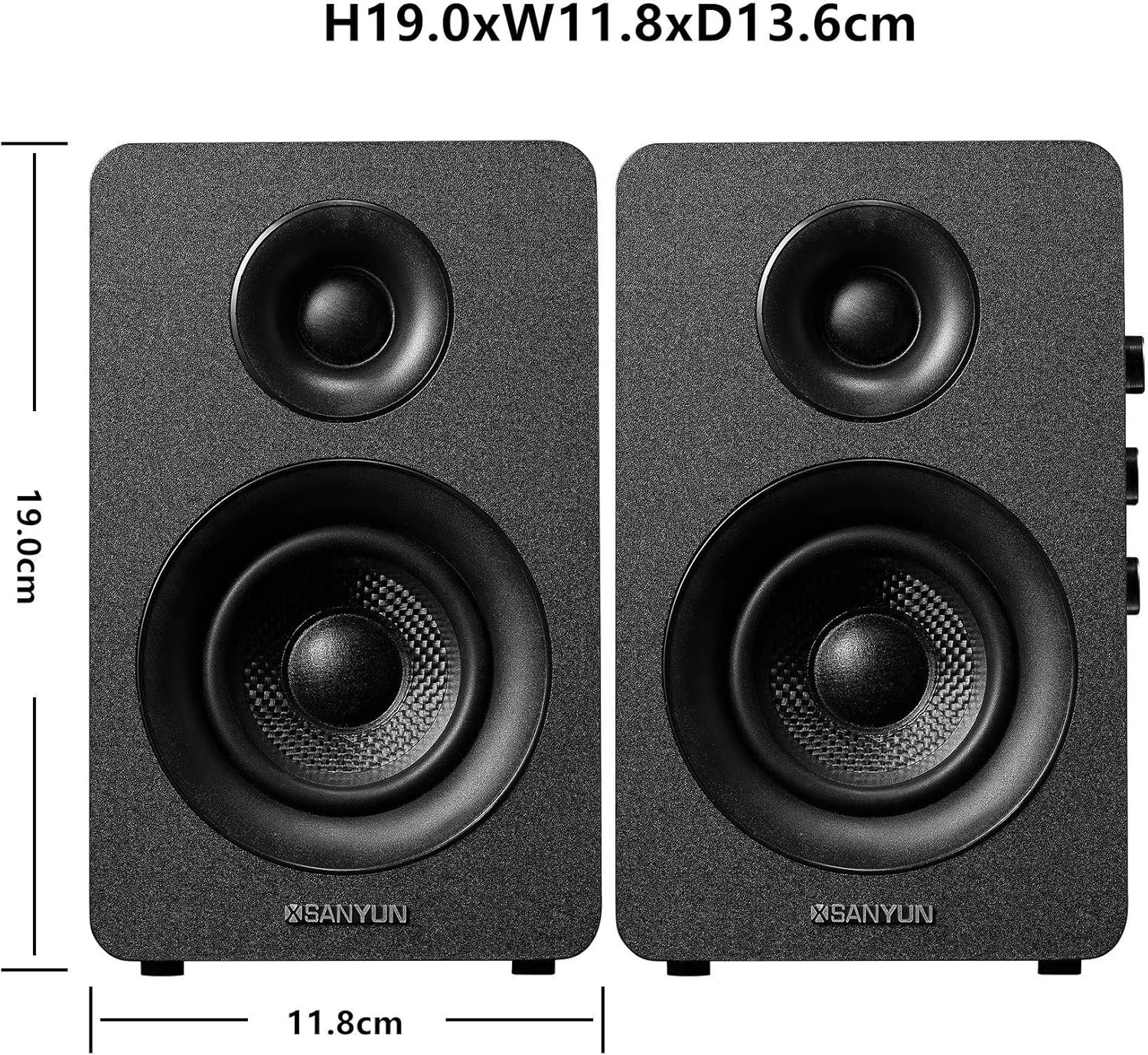 Thumbnail 1 de Sanyun SW208 3" Bluetooth bookshelf speakers 60W