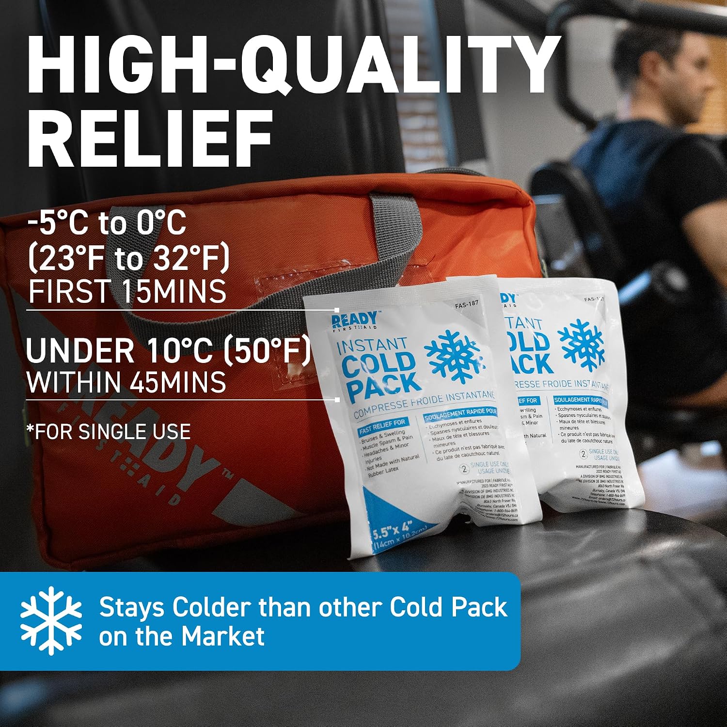 Detalle 2 de Ready First Aid Instant Cold Pack, 36-Pack, 7.5" x 4.5