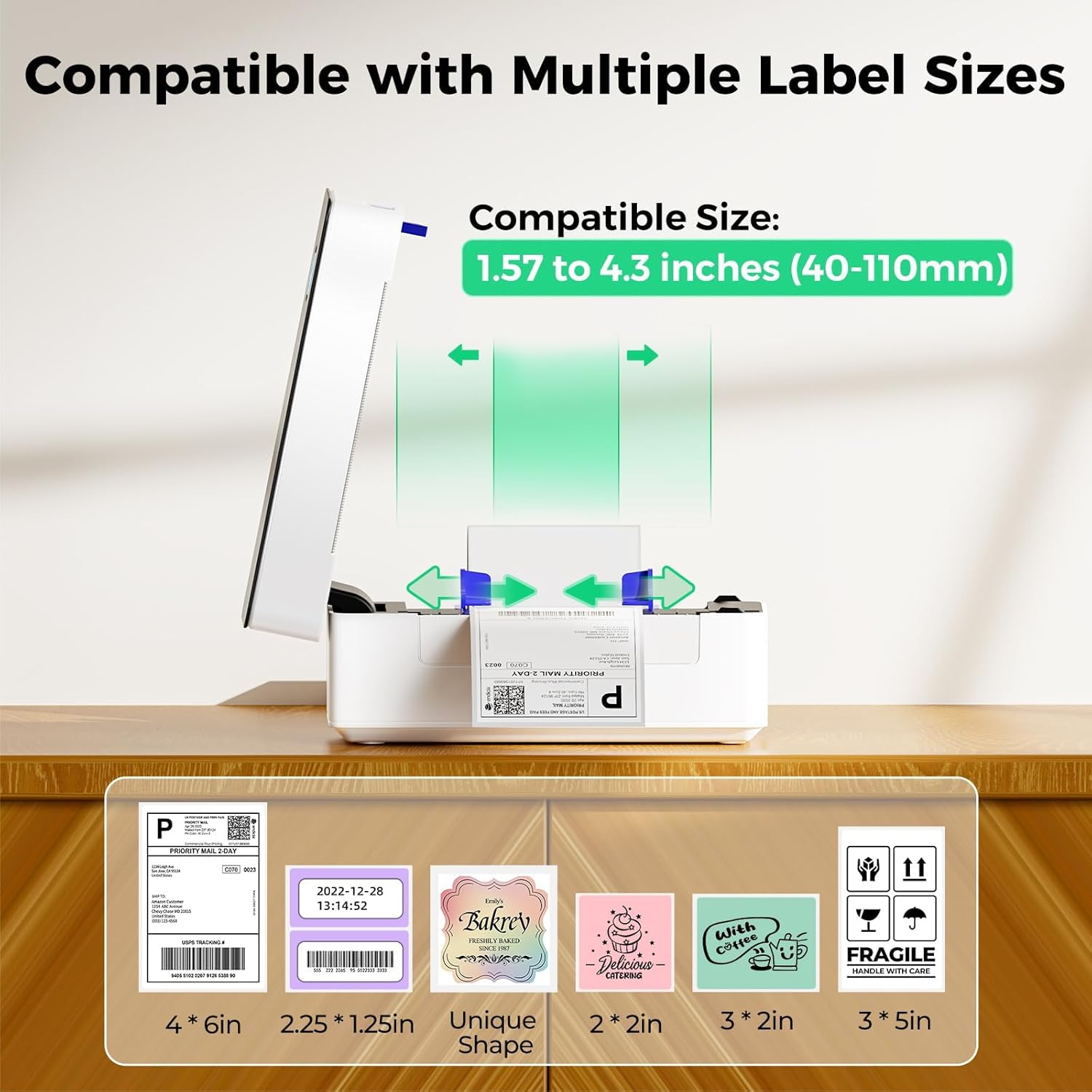 Thumbnail 4 de SVANTTO Bluetooth Shipping Label Printer 4x6 – High‑Speed, Inkless Thermal Printing for USPS, Etsy, Shopify