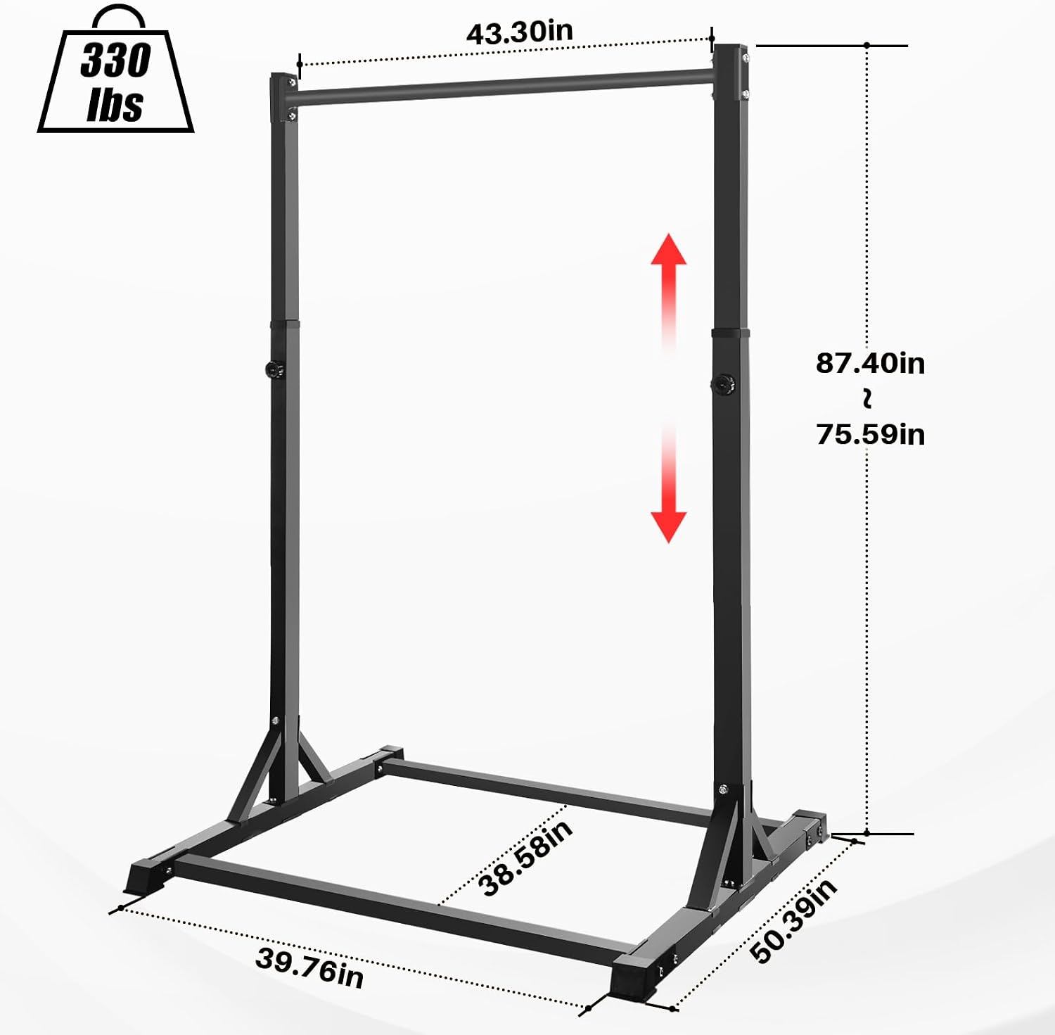 Detalle 2 de Bongkim pull-up station, 330 lb capacity