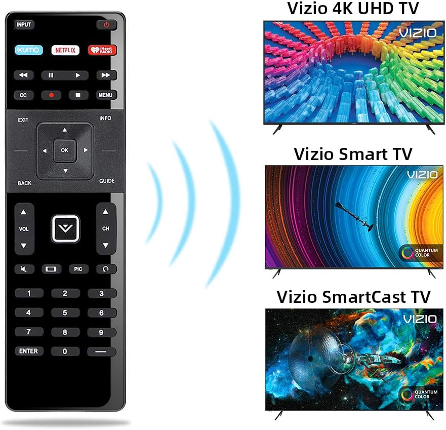 Thumbnail 1 de UNOCAR Replacement Remote for Vizio Smart TV (XRT-122 compatible) — no programming required