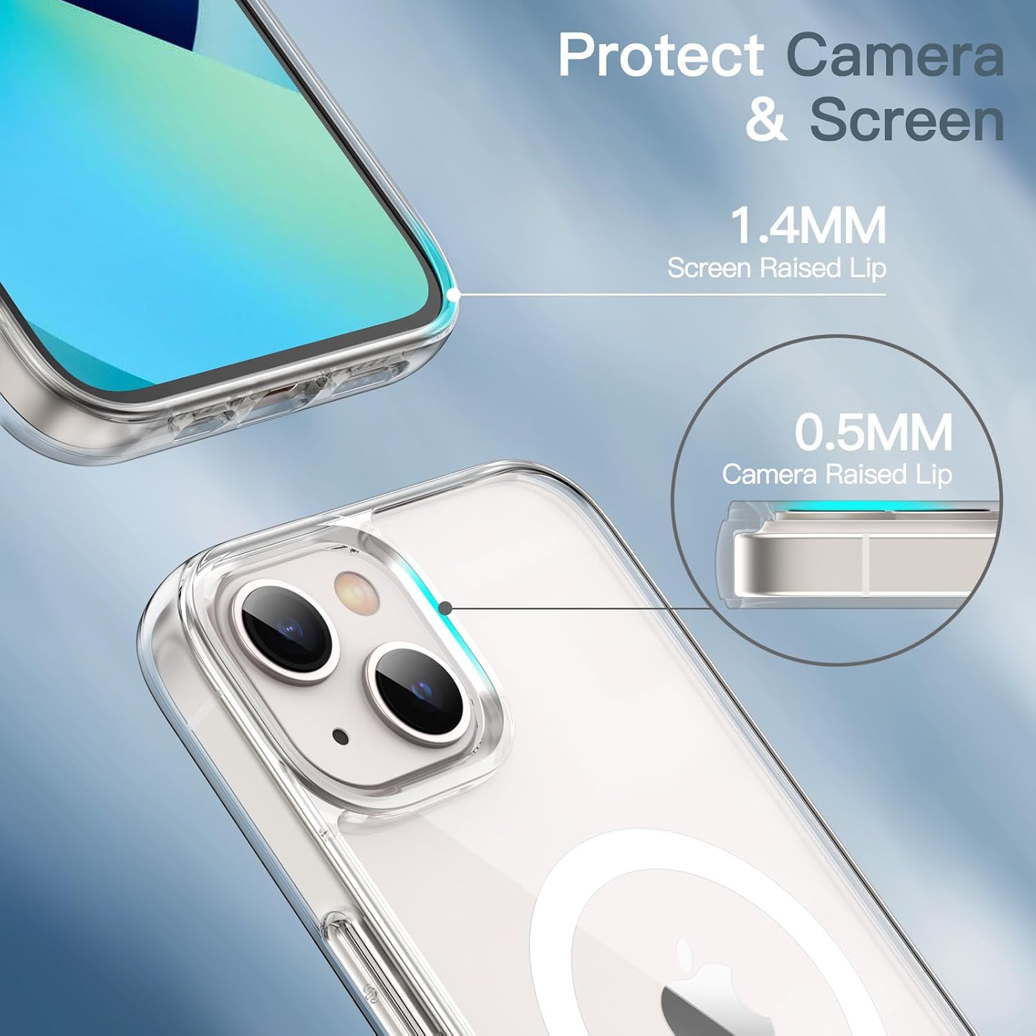 Thumbnail 6 de JETech Magnetic Case for iPhone 13 (6.1-inch) with MagSafe support – clear shockproof bumper cover