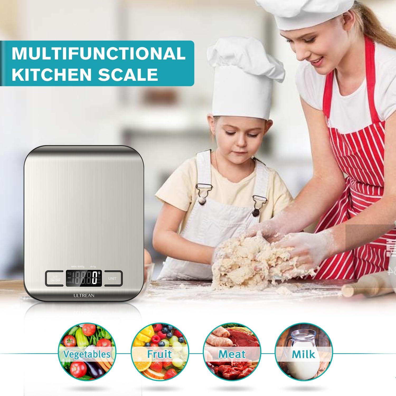Thumbnail 5 de Ultrean Food Scale 11lb ⚖