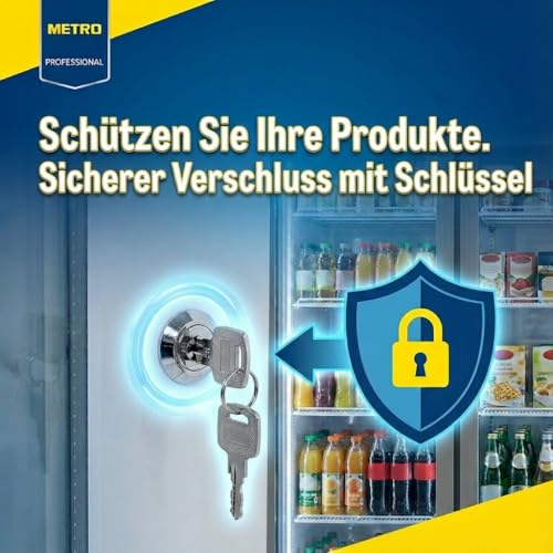 Detalle de METRO Professional Getränkekühlschrank GSC4240 – 237 L, 110 W, weiß