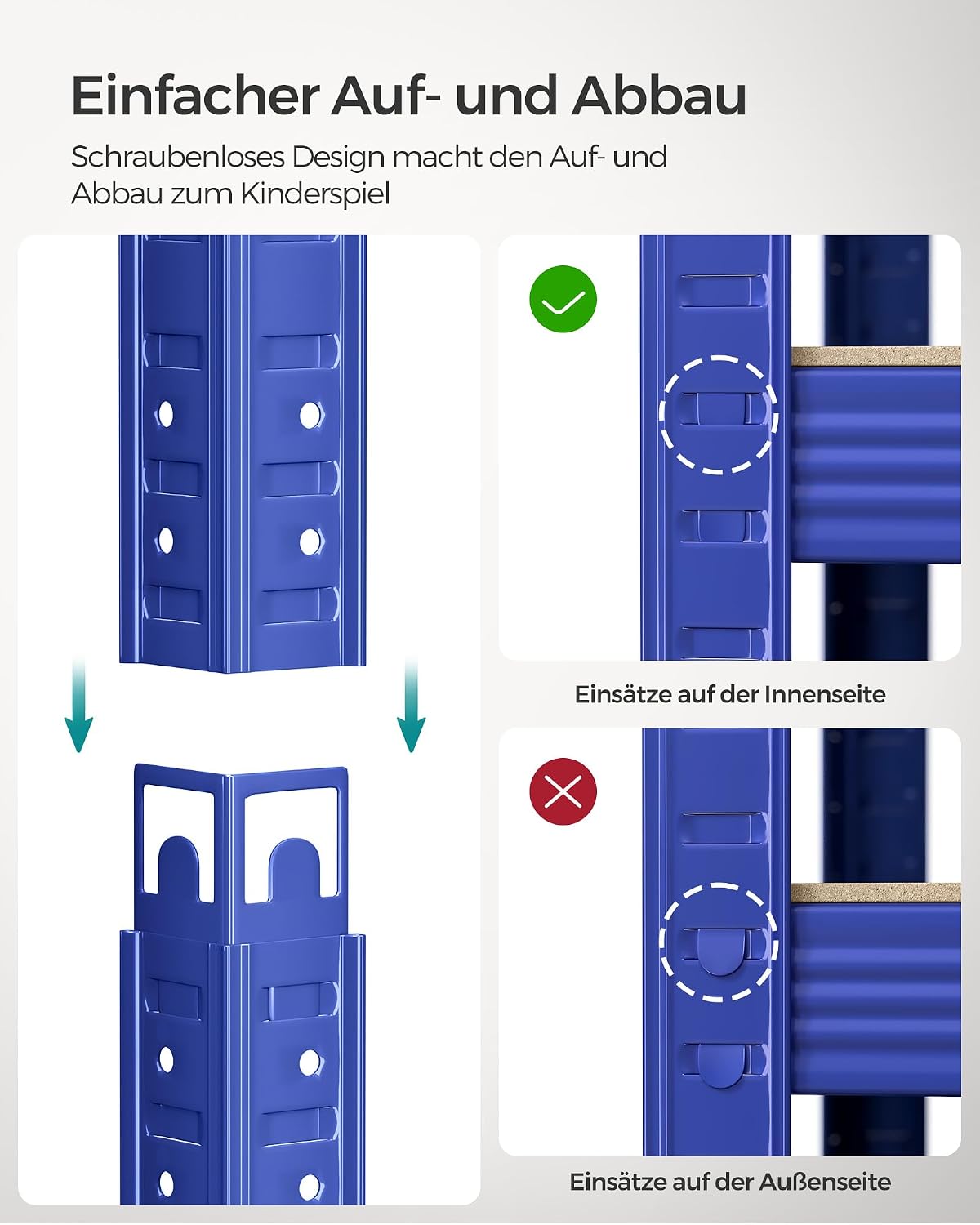 Thumbnail 5 de SONGMICS Schwerlastregal 2er Set 600 kg