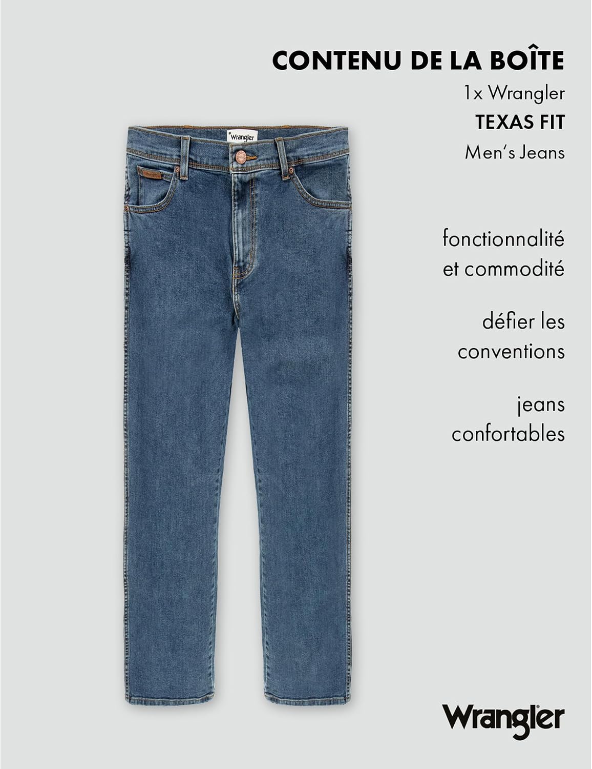 Thumbnail 6 de Wrangler Men's W121 Jeans — jean denim à 5 poches pour occasions décontractées