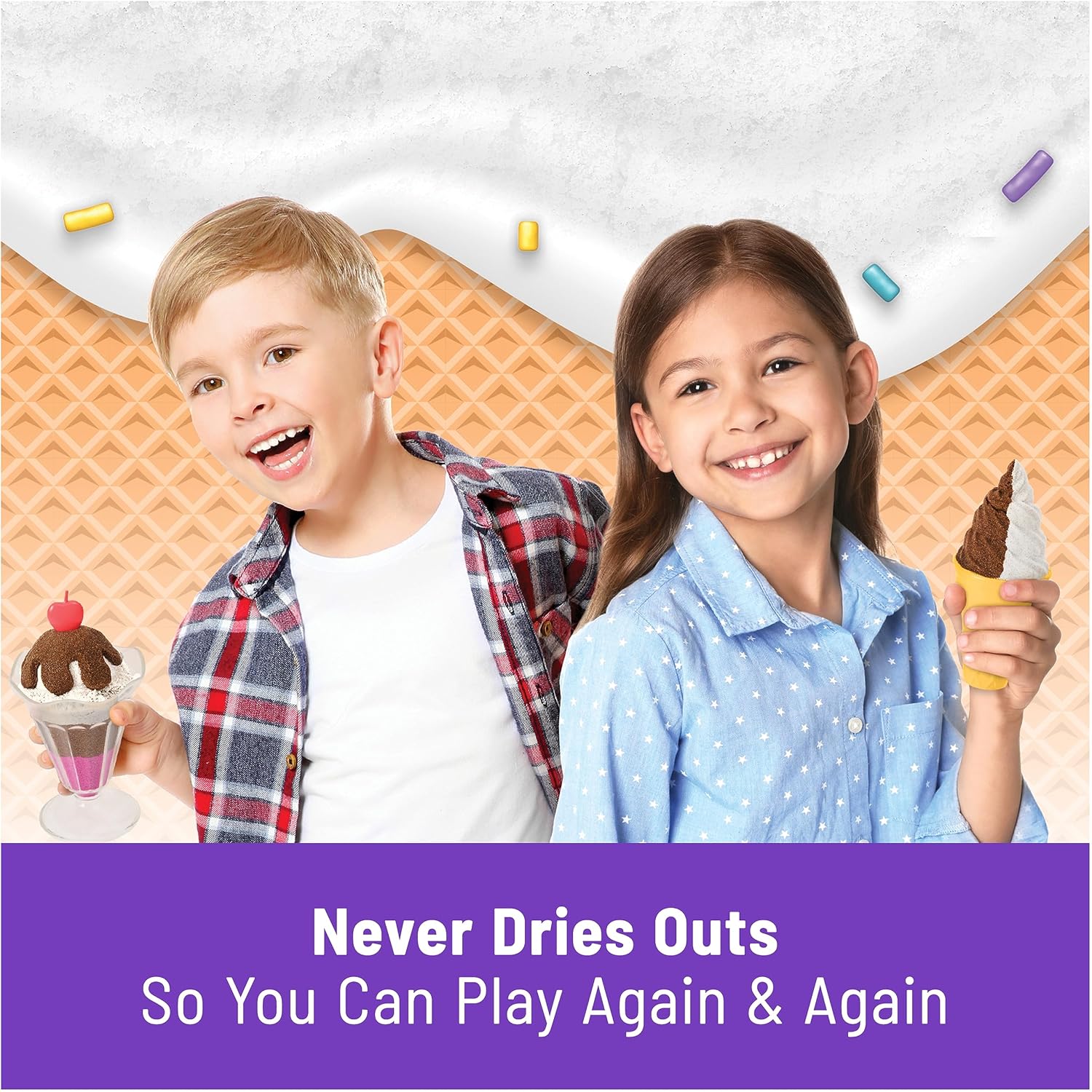 Detalle 2 de Kinetic Sand Scented Play Sand, 3 Colours