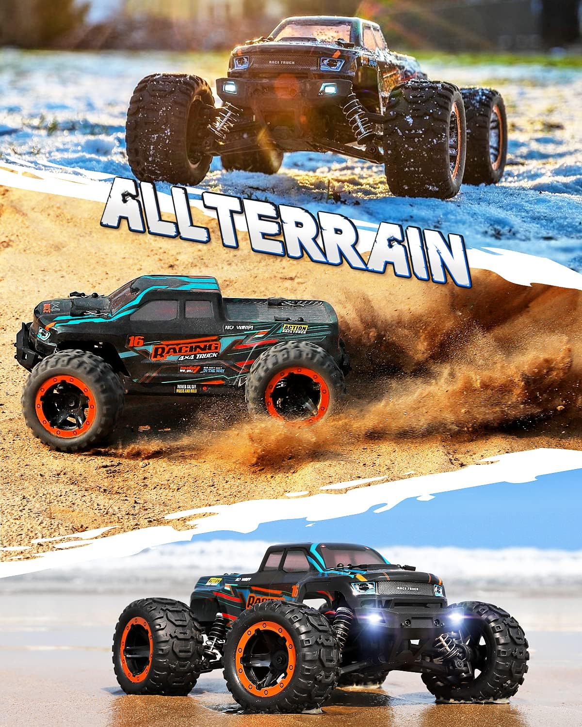 Detalle de HAIBOXING Ferngesteuertes Auto 4WD 1:16 36 km/h Geländewagen