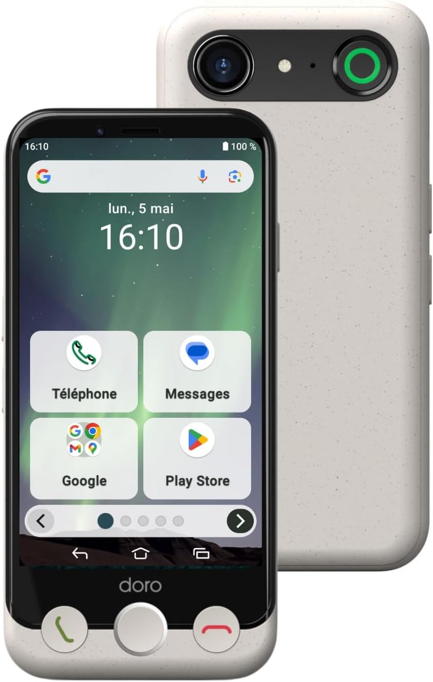 Thumbnail 6 de Doro Aurora A10 – Téléphone portable senior simple et sûr avec SOS, GPS et assistance vocale