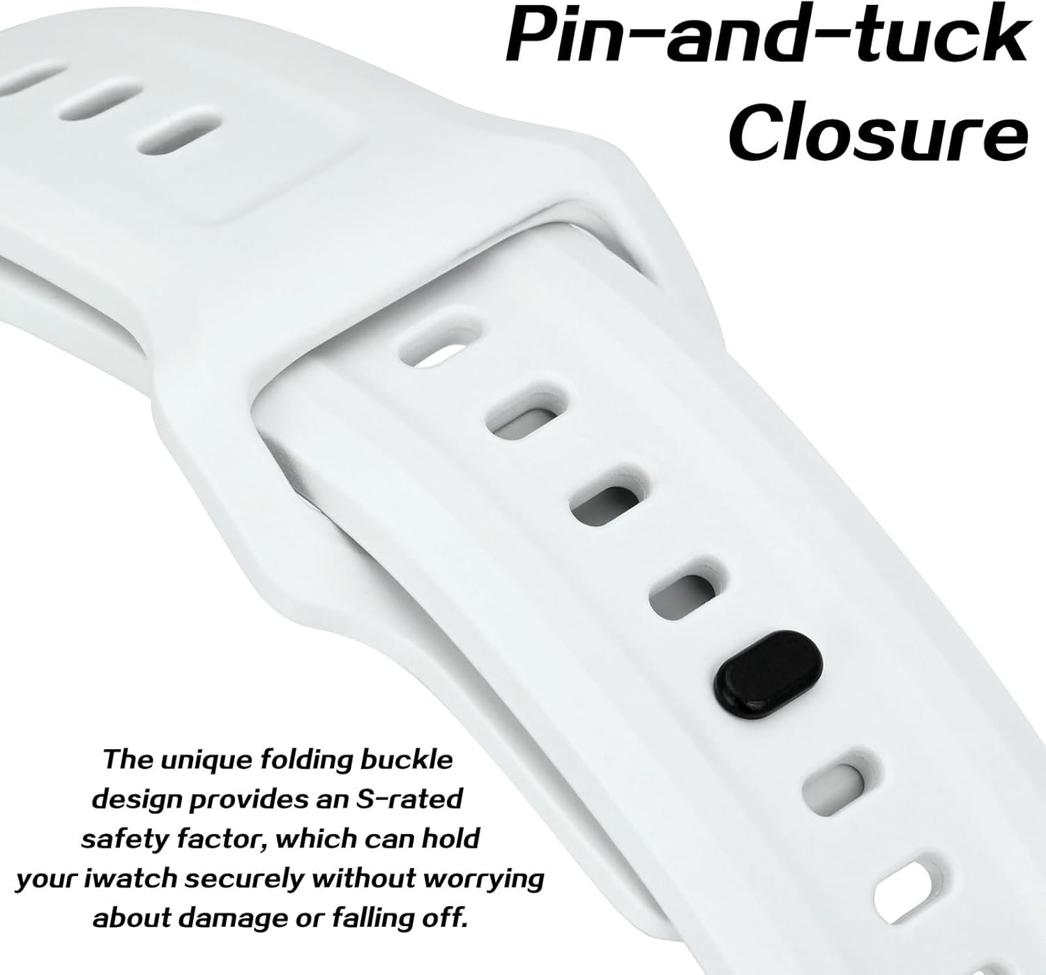 Detalle 2 de Anbeer FKM Rubber Bands for Apple Watch 49mm