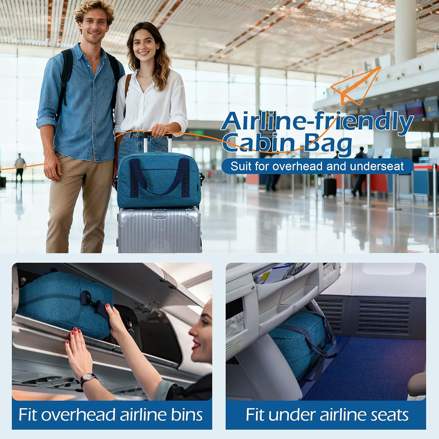 Thumbnail 4 de FIORETTO Travel Underseat Bag 20L, 40x20x25