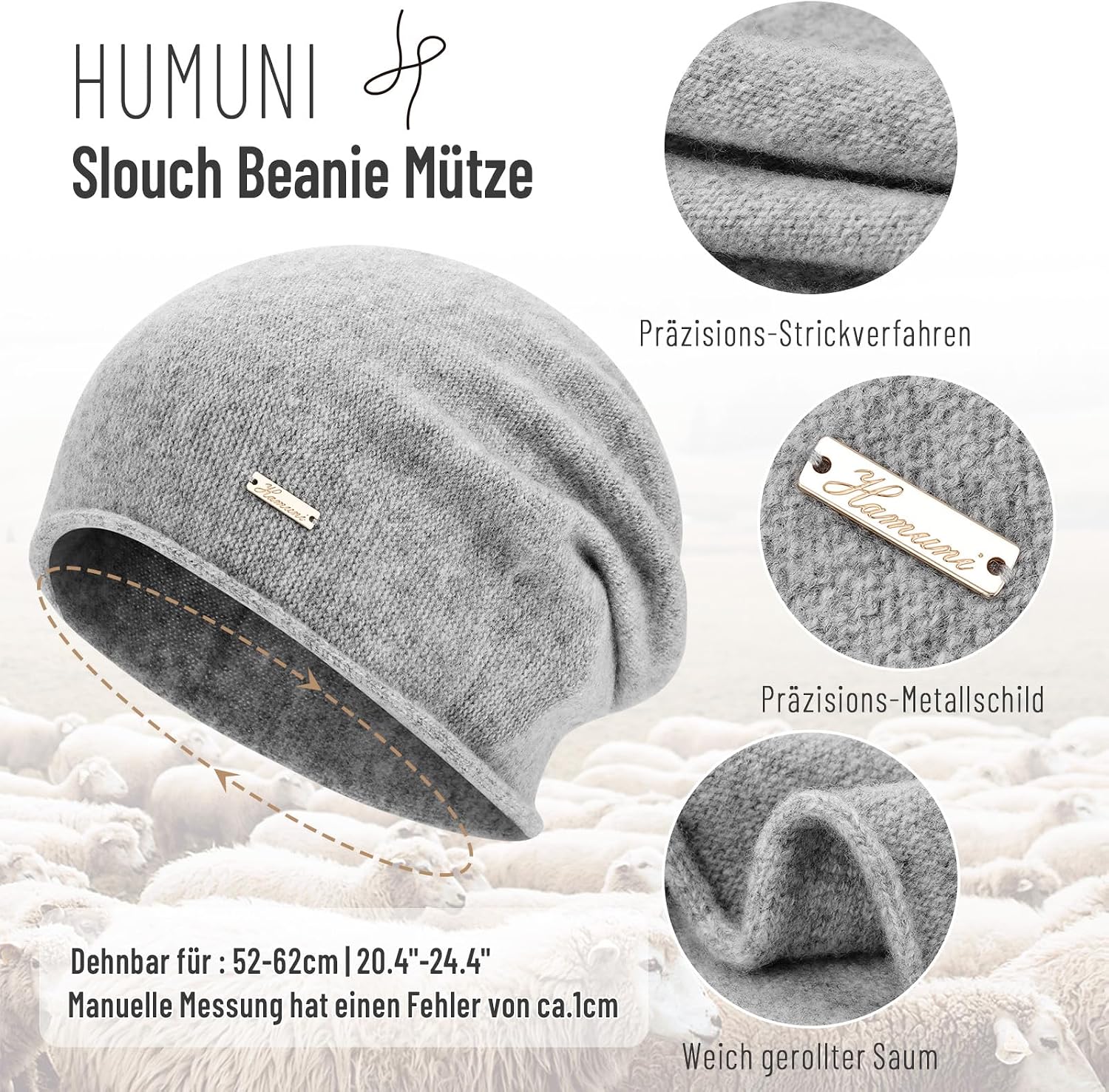 Thumbnail 2 de HAMUNI Mütze Australische Wolle Beanie