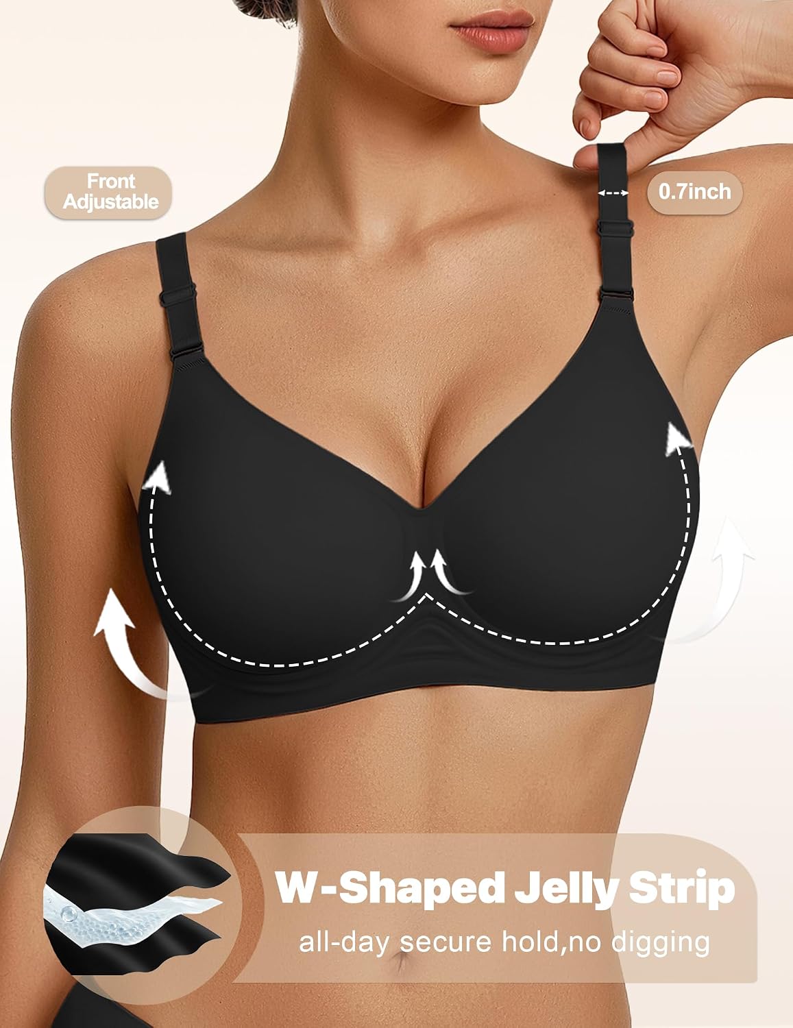 Detalle de Showyoo Wireless Bra Nylon-Spandex Blend