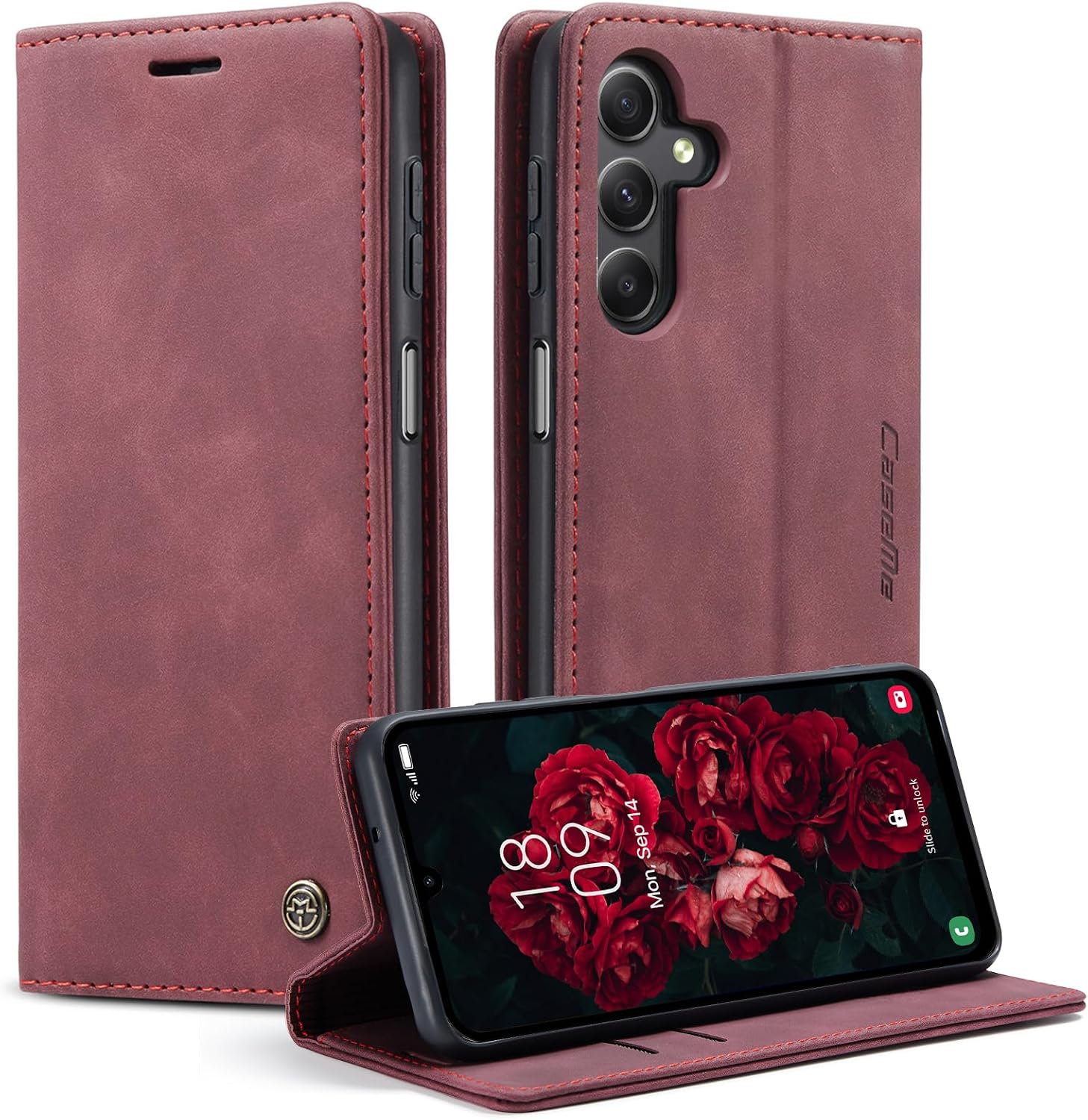 Detalle de Monweicz Samsung Galaxy A14 Hülle Premium Klapphülle