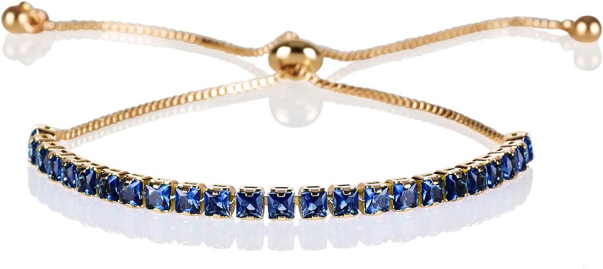 Detalle de ZAVANA bracciale regolabile da donna e ragazza con zirconi a taglio princess
