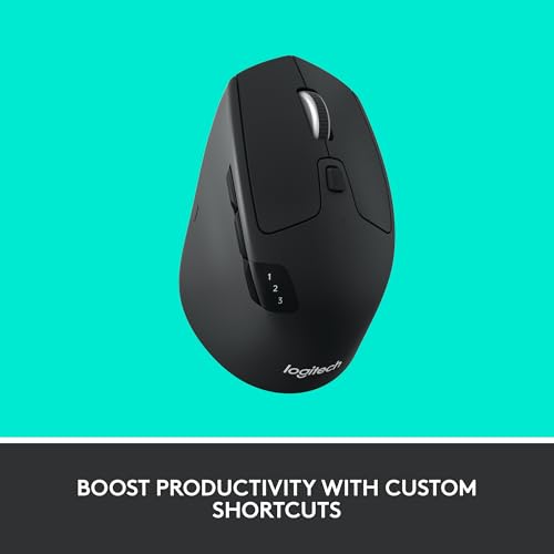 Detalle de Logitech M720 Triathalon Full Size Multi-Device Wireless Mouse