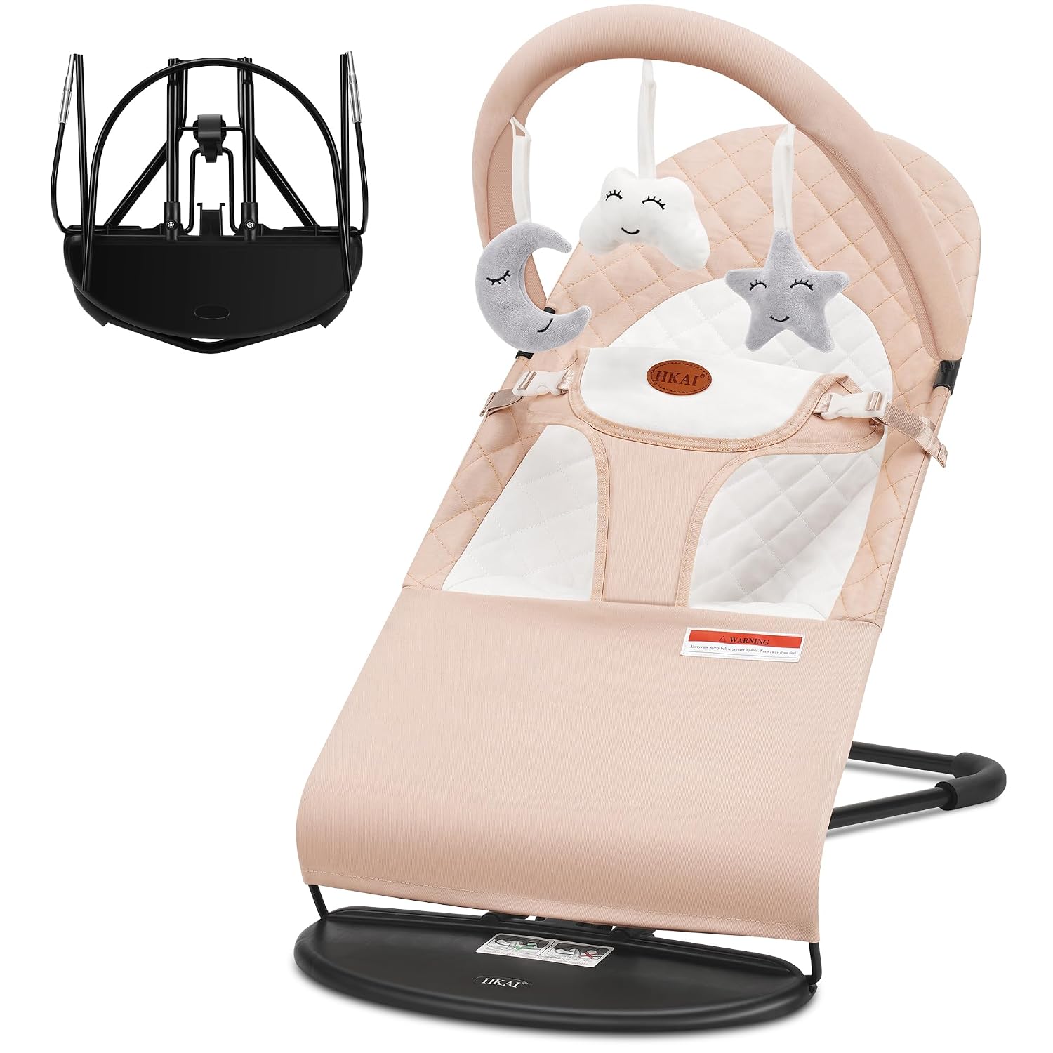 Thumbnail 6 de HKAI Baby Bouncer Portable Seat 0-18 Months