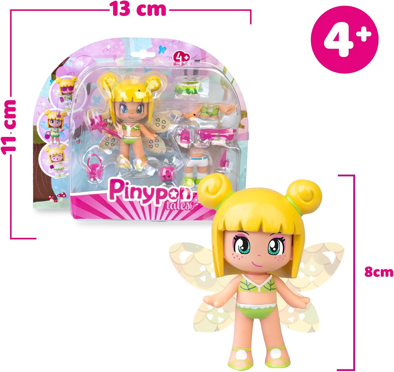 Thumbnail 1 de Famosa Pinypon Hada Mágica con Alas Reversibles y Accesorios